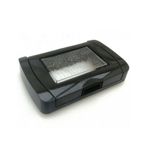 [Placca idrobox 3P INT-LGT nero] S8003N