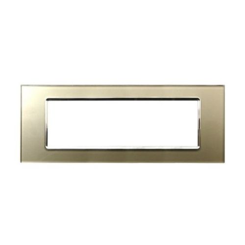 [6970597468733/0793541333460 - Placca 7P vetro INT-LGT champagne] 8007BL-4