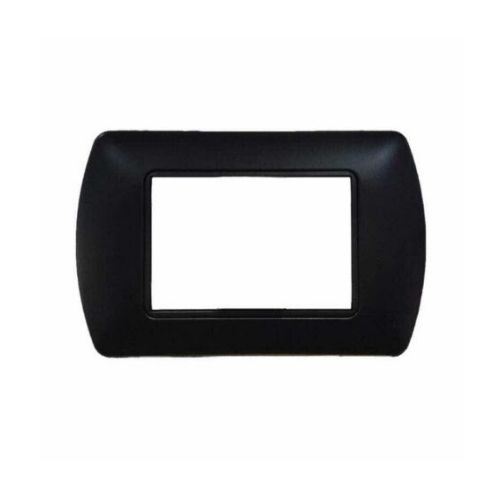 [6970311029837/0793541334207 - Placca 3P metallo INT-LGT nero] 8803-02