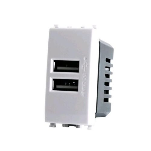 [Doppia presa USB 2A VMR-PLN bianco] 621B