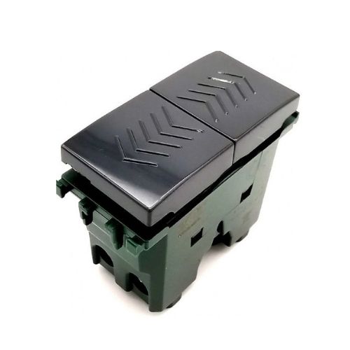 [6970597462755/0793541332272 - Doppio pulsante 10A VMR-PLN nero] 622N